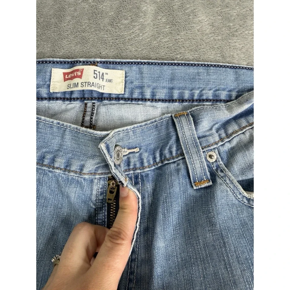 Levi's 514 Slim Straight Jeans Men's Size 36X32 Blue